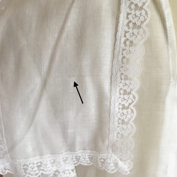 60s Vintage Edwardian Lace Top - Picture 7 of 8